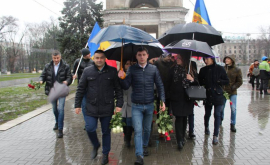 Marș la 100 de ani de la crearea Republicii Democratice Moldovenești FOTOVIDEO