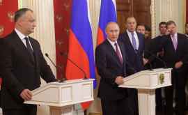 Igor Dodon ia exprimat condoleanțe președintelui Federației Ruse