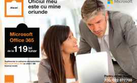 Oficiul tău virtual Soluții de productivitate Microsoft în Abonamentele Orange