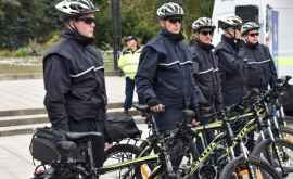 На Пасху в Кишиневе дежурили полицейские на велосипедах