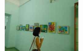 В Национальной библиотеке открылась выставка детских картин