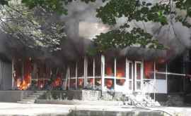 Incendiu devastator la Drochia Un magazin distrus în totalitate FOTO 