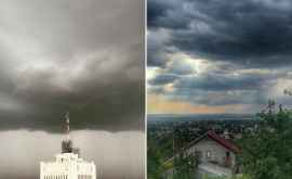 Furtuna care sa năpustit asupra Moldovei văzută pe rețelele de socializare FOTO