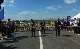 Drumul de ocolire a orașului Ungheni care leagă R Moldova cu România inaugurat