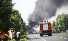 На одной из трасс страны горит грузовик ФОТО 