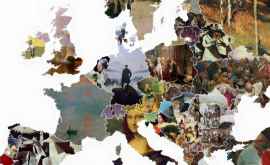 Создана живописная карта Европы Какую картину олицетворяет Молдова ФОТО
