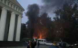 Причина пожара возле Кафедрального собора