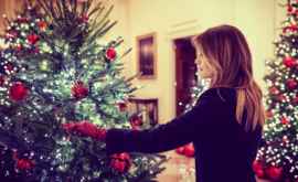 Melania Trump criticată pentru decoraţiile de Crăciun