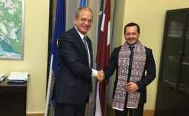 Codreanu sa întîlnit cu primarul orașului Riga