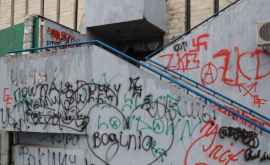 Clădiri din centrul orașului Bălti au fost vandalizate FOTO 