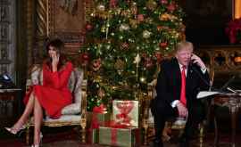 Дональд и Мелания Трамп опубликовали свои рождественские портреты ФОТО
