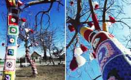 Peisaj de poveste în Moldova Copacii îmbrăcați în straie de primăvară