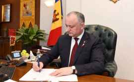 Президент Игорь Додон промульгировал ряд законов в срочном порядке