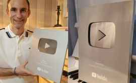 Ион Палади был награжден Серебряной кнопкой от YouTube ФОТО