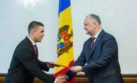 Sportivul Veaceslav Plămădeală distins cu Diploma de Onoare a Președintelui