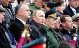 Igor Dodon la felicitat pe Vladimir Putin cu Ziua Victoriei
