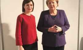 Sandu prima discuție cu Merkel după căderea Guvernului