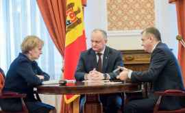 Ce au discutat președintele speakerul parlamentului și premierul Moldovei