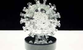 Художник усмотрел красоту в опасном недуге и создал скульптуру коронавируса