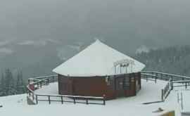 На горном курорте Буковель снег идет как в сказке ВИДЕО