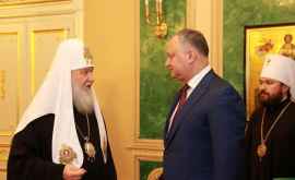 Патриарх Кирилл поздравил Игоря Додона с Днем крещения Руси