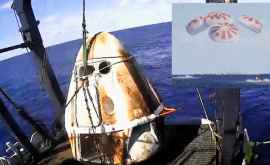 Capsula Crew Dragon a SpaceX a revenit pe Terra