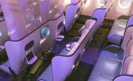 A fost prezentat un nou concept al salonului avionului cu dezinfectanți în scaune FOTO VIDEO