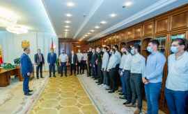 Президент встретился с представителями волейбольных клубов Молдовы