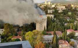 Крупный пожар в крымском санатории Минобороны потушен ВИДЕО