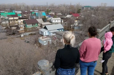 Уровень реки Урал у Оренбурга снизился