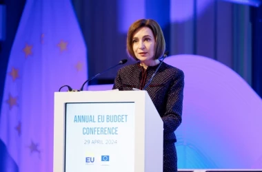 Maia Sandu: „Un buget european al păcii ne va ajuta să accelerăm procesul de aderare”