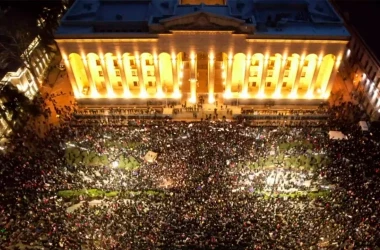 Un miting cu participarea a mii de oameni a avut loc la Tbilisi