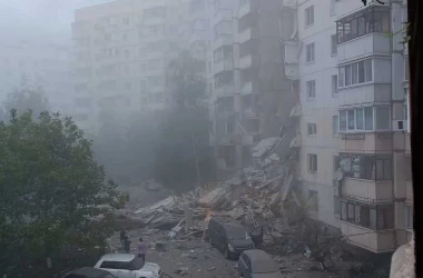 Scara unui bloc în Belgorod s-a prăbușit