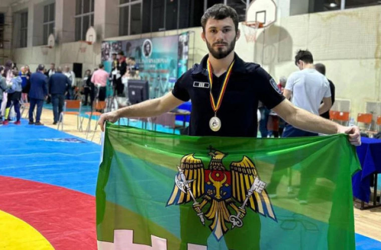 Medalie pentru un polițist de frontieră la Campionatul Republicii Moldova de Lupte Libere
