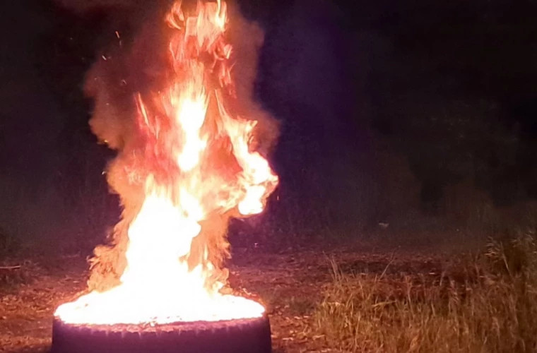 Arderea anvelopelor Cum au acționat inspectorii de mediu