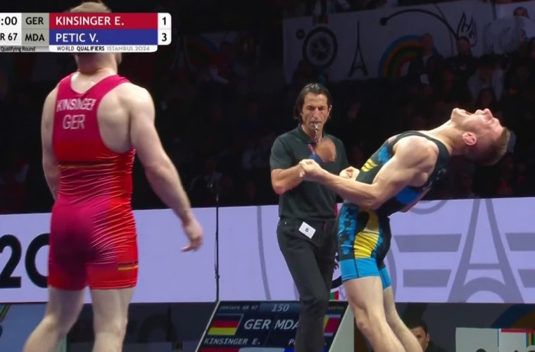 Luptătorul moldovean Valentin Petic sa calificat la Jocurile Olimpice de la Paris