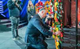 Dodon a participat la ceremonia de comemorare a victimelor Holocaustului FOTO